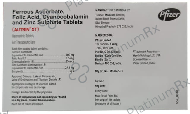 Autrin XT Tablet 10s