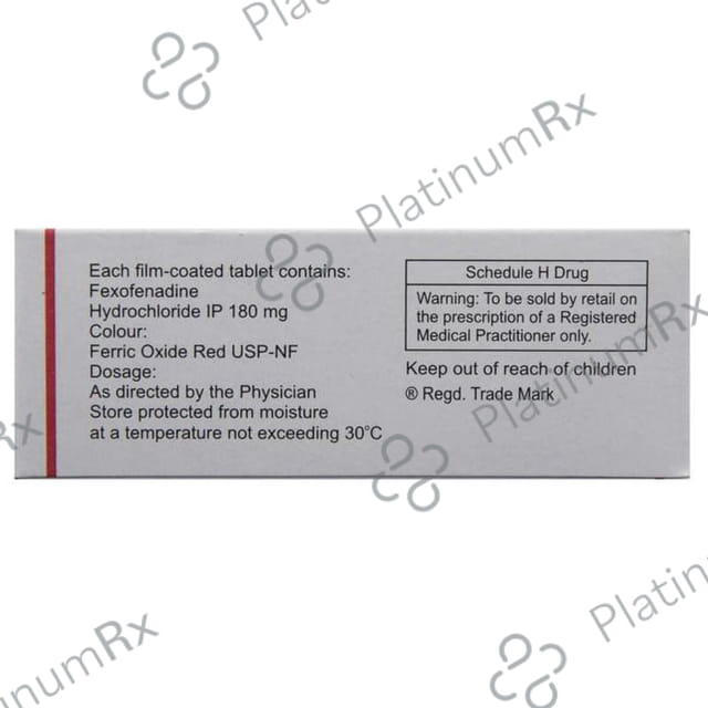 Fexova 180mg Tablet 10s