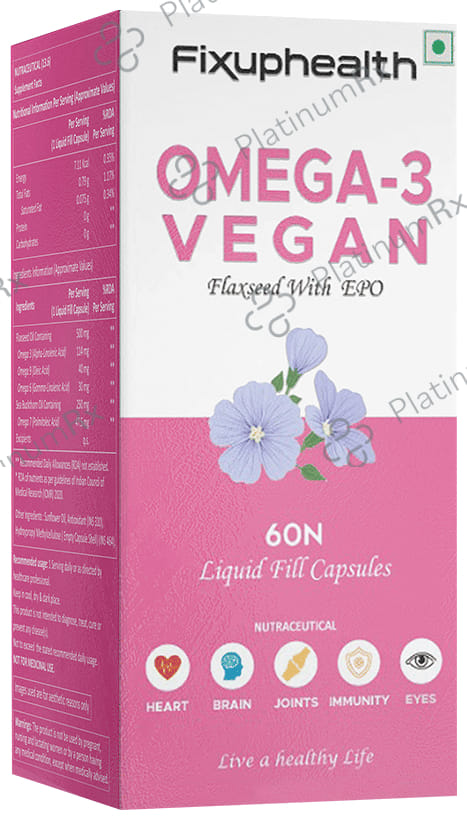 Fixuphealth Omega 3 Vegan Capsule 60s