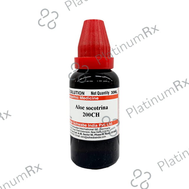 Dr Willmar Schwabe India Aloe Socotrina Dilution 200 CH