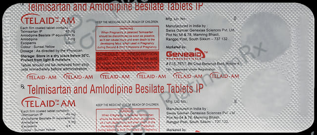 Telaid AM 5/40mg Tablet 10s