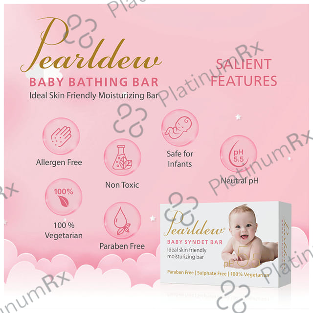 Pearldew pH 5.5 Baby Bathing Bar 75gm
