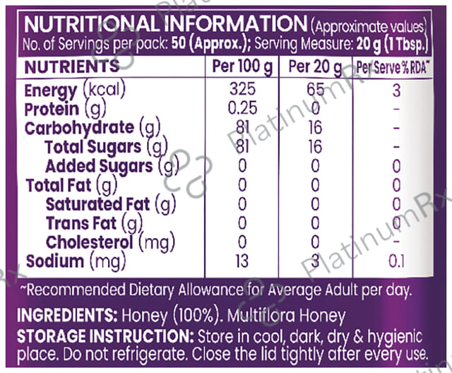 Saffola 100% Honey Gold No Sugar Adulteration 1kg