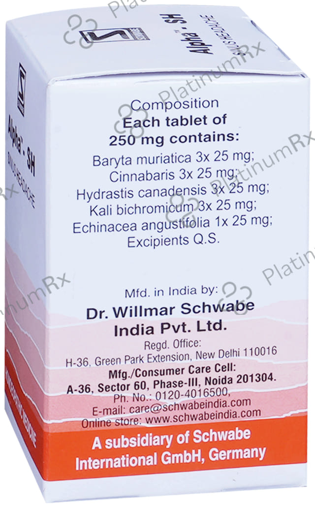 Dr Willmar Schwabe India Alpha - SH Tablet