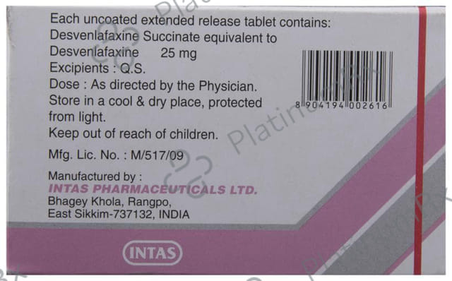 Ventab DXT 25mg Tablet ER 10s