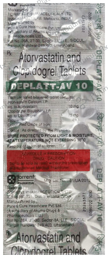 Deplatt AV 10/75mg Tablet 10s