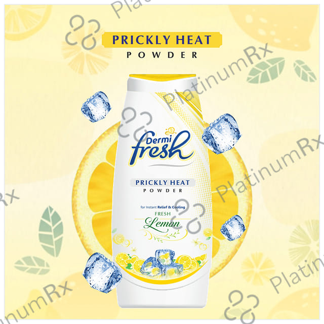 Dermifresh Prickly Fresh Lemon Flavour Heat Powder 150gm