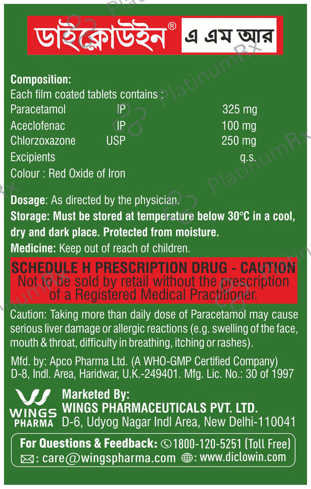 Diclowin AMR Tablet 10s