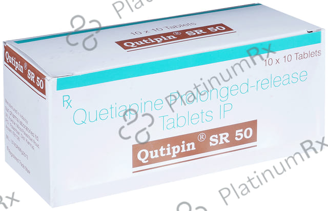 Qutipin SR 50mg Tablet PR 10s