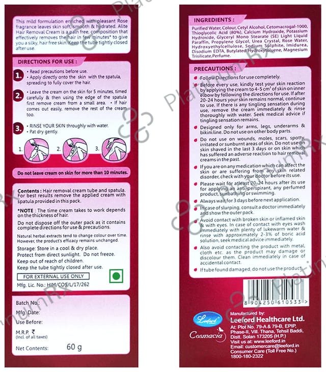Alite Hair Removal Cream 60gm