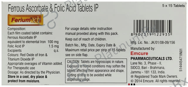 Ferium XT Tablet 15s