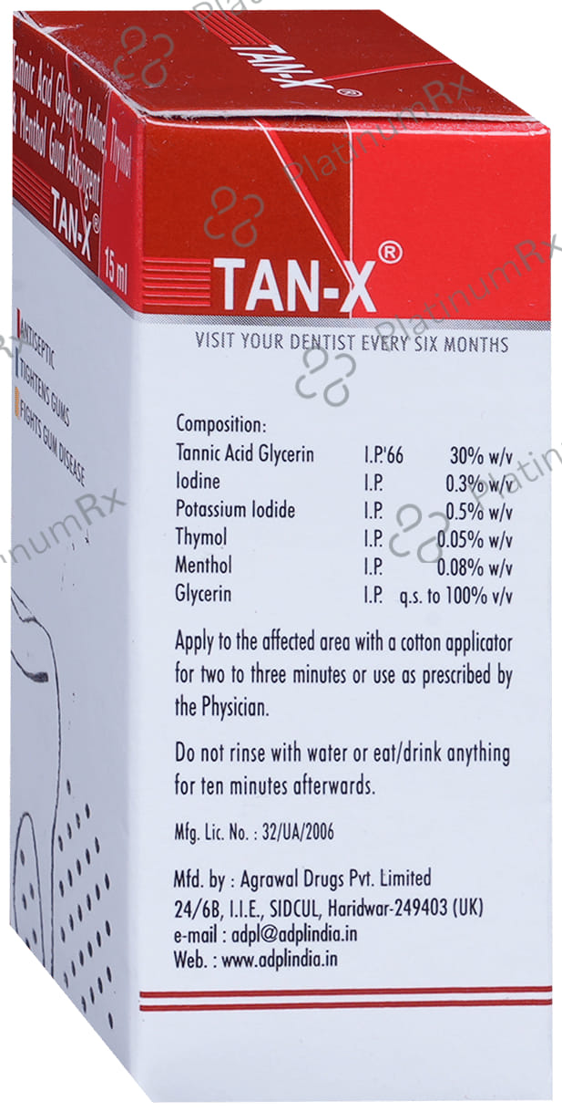 Tan-X Gum Astringent 15 Gum Paint
