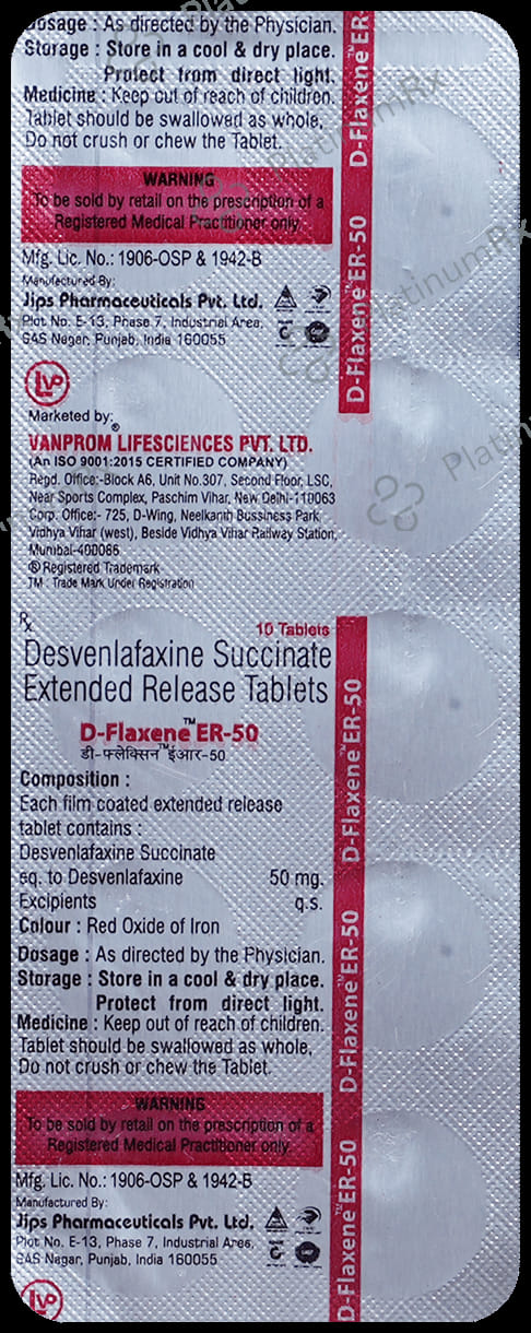 D Flaxene 50mg Tablet ER 10s