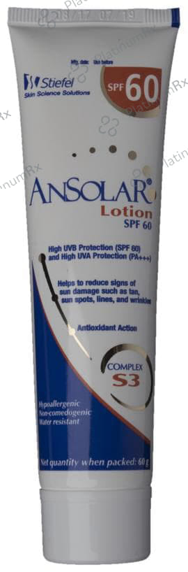 Ansolar Spf 60 Lotion
