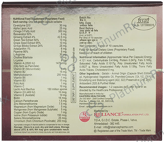 R Bex Gold Soft Gelatin Capsule 10s
