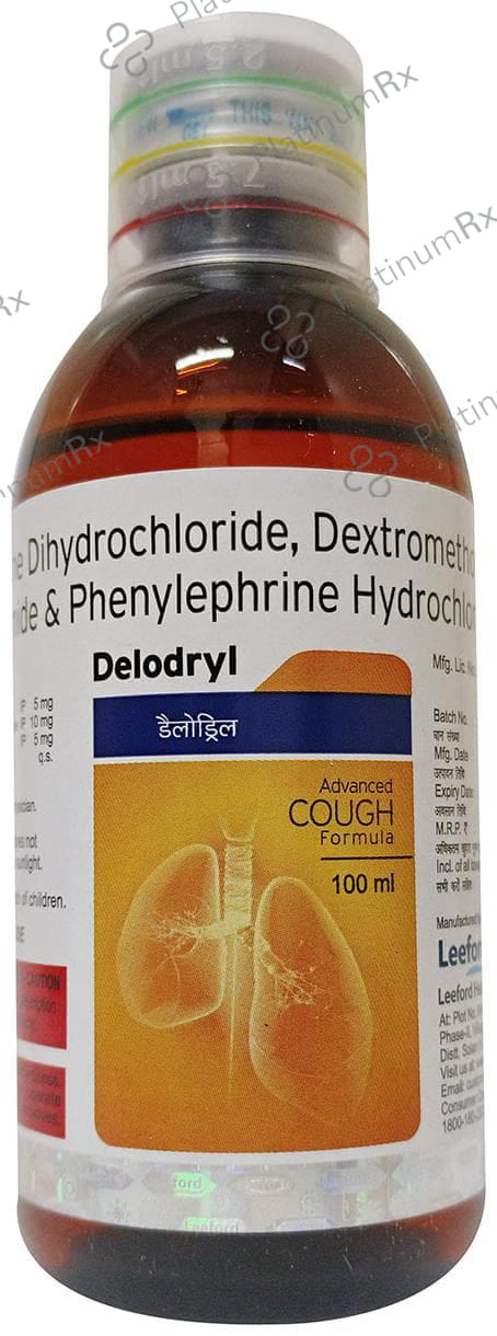 Delodryl 5/10/5mg Syrup 100ml