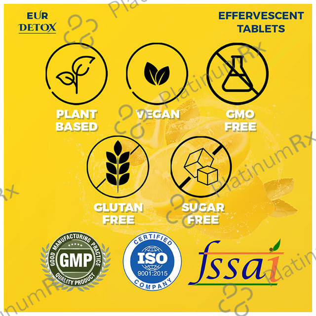 Eur Health Detox Effervescent Tablet Lemon