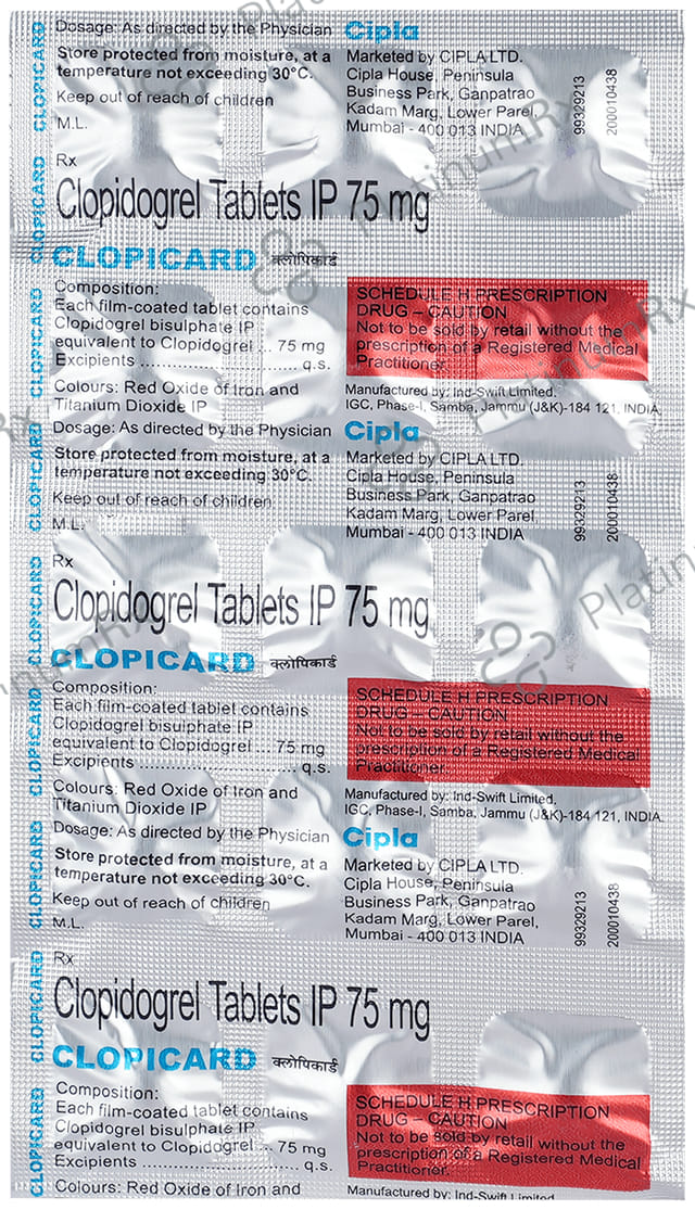 Clopicard 75mg Tablet 15s