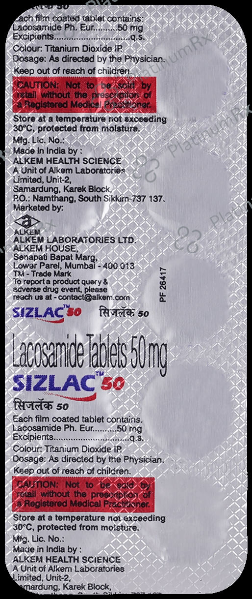 Sizlac 50mg Tablet