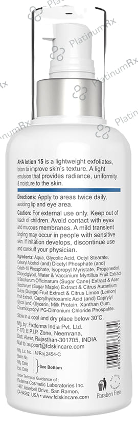 Fixderma Cosmetic Laboratories AHA Lotion 15 100ml