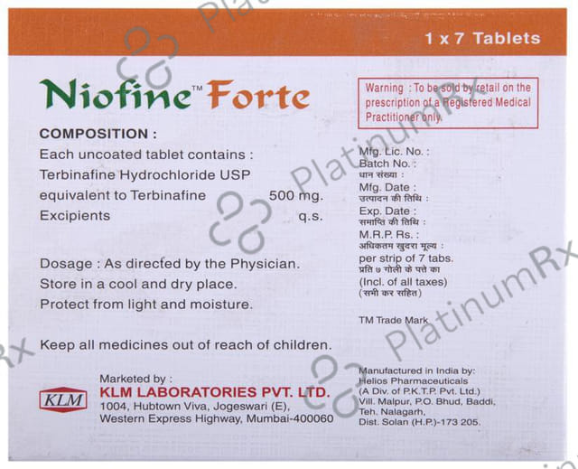 Niofine Forte 500mg Tablet 7s