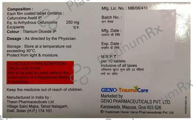 Genorox 250mg Tablet 10s