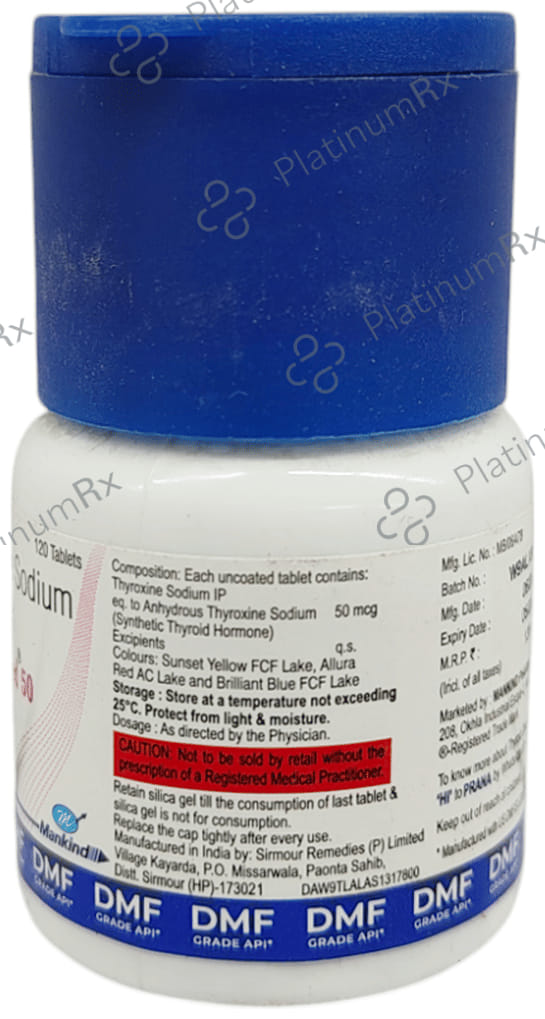 Thyroneed 50mcg Tablet 120s