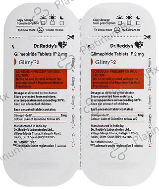 Glimy 2mg Tablet 14s