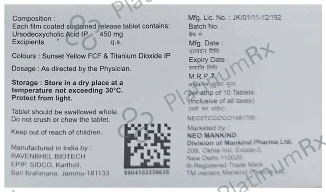 Hepakind 450mg Tablet 10s