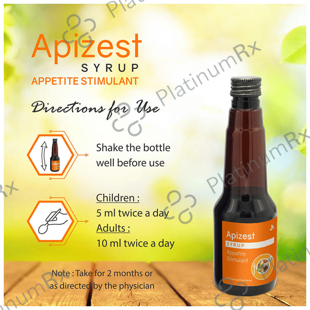 Apizest Syrup (225ml Each) 1 Bottle