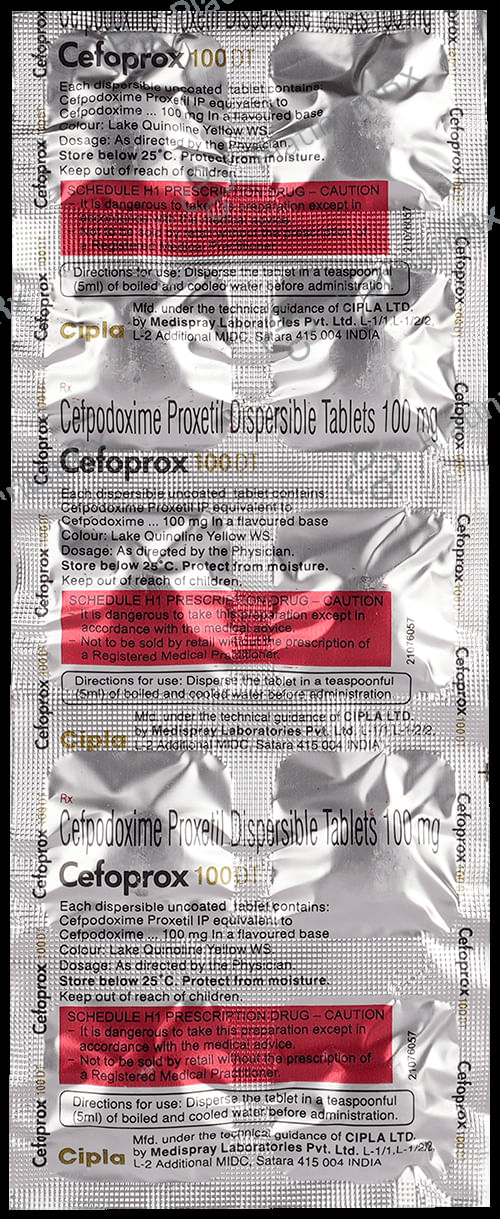 Cefoprox 100mg Tablet DT 10s
