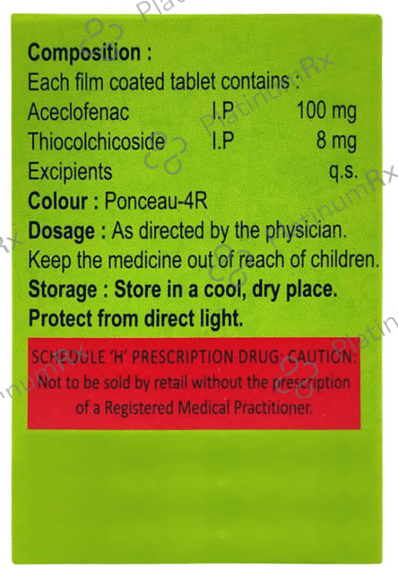 Aceflip TH 100/8mg Tablet 10s