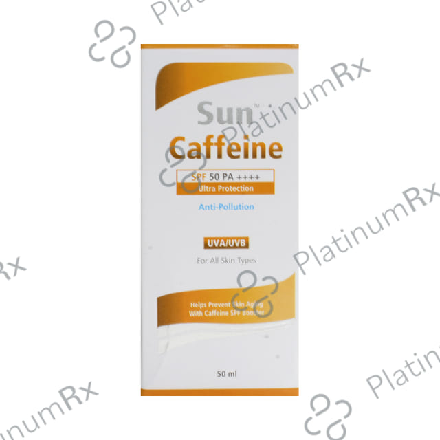Sun Caffeine Sunscreen SPF 50 Lotion 50ml