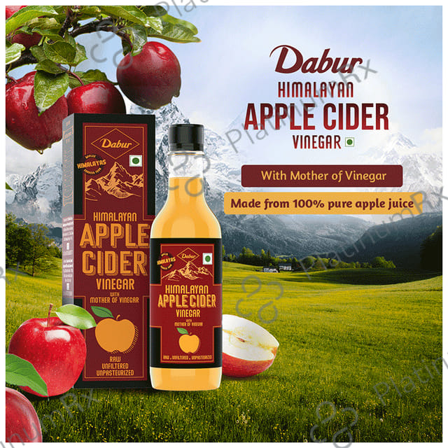 Dabur Himalayan Apple Cider Vinegar -With The Mother Of Vinegar -Raw, Unfiltered & 100% Natural