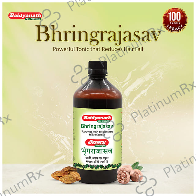 Baidyanath Bhringrajasava - Manages Hair Fall & Greying of Hair