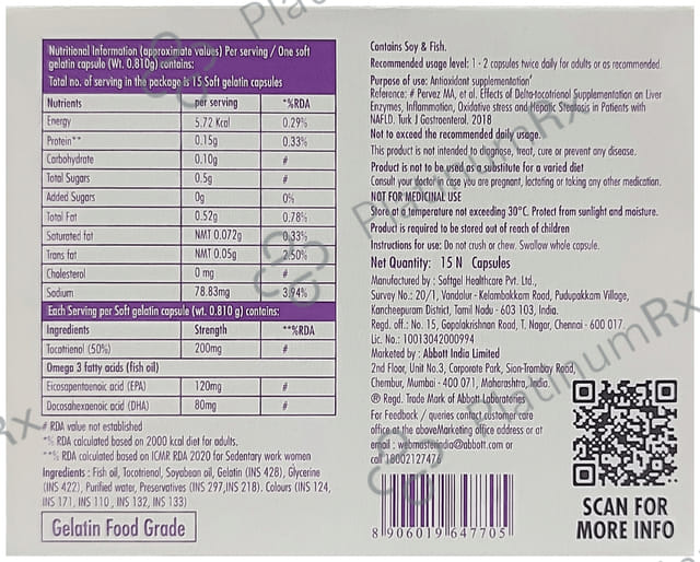 Evitol Gluten Free 80/120/200mg Capsule 15s
