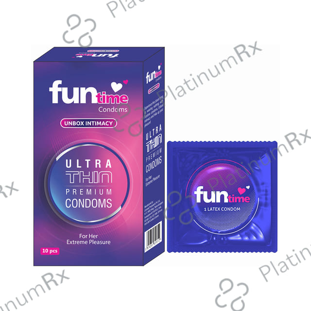 Funtime Ultra Thin Premium Flavour Condom 10s