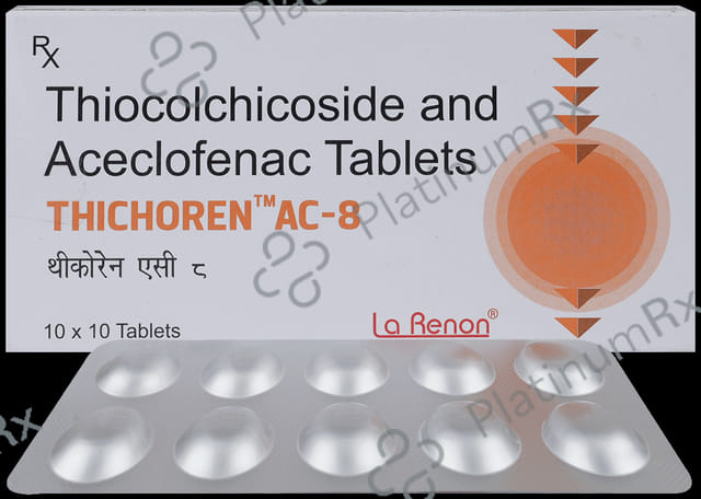 Thichoren AC 100mg/8mg Tablet