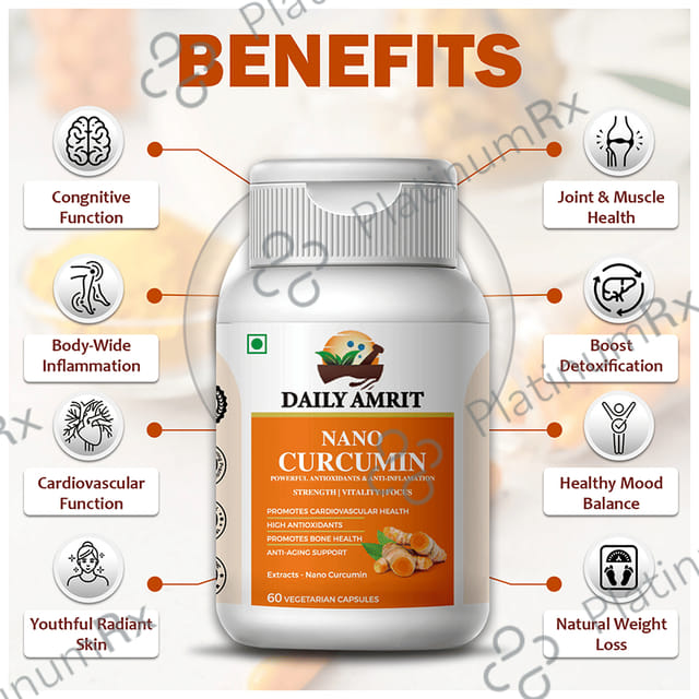 Daily Amrit Nano Curcumin Vegetarian Capsule