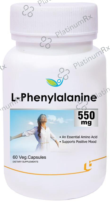 Biotrex L-Phenylalanine 550mg Veg Capsule
