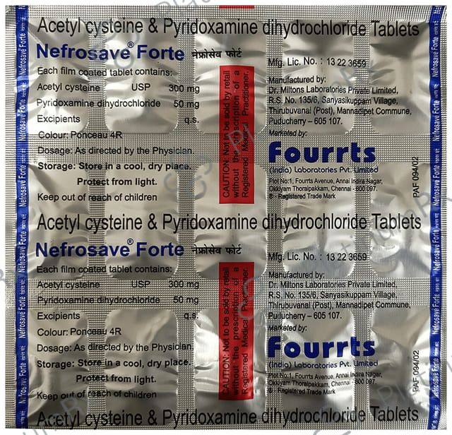 Nefrosave Forte 300/50mg Tablet 15s