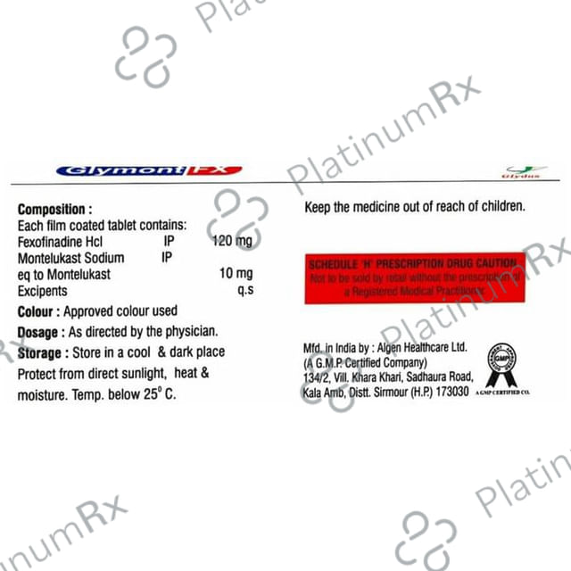 Glymont FX 120/10mg Tablet 10s