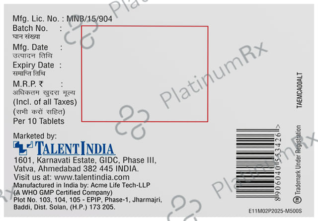 Empario M 12.5/500mg Tablet 10s