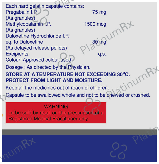 Pregeb DM 75/30mg Capsule 10s