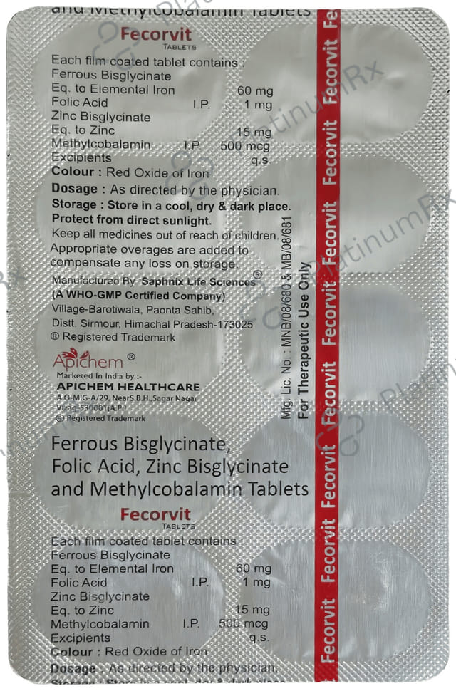 Fecorvit Tablet