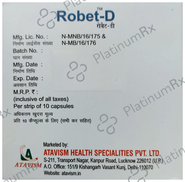 Robet D 30mg/20mg Capsule SR