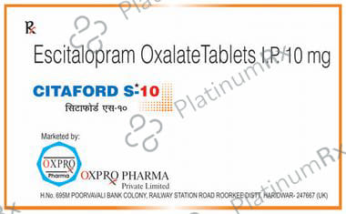 Citaford S 10mg Tablet 10s Oxpro Pharma Pvt. Ltd.