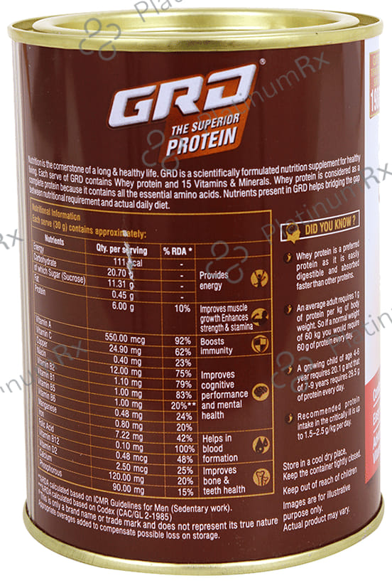 GRD The Superior Protein Chocolate Flavour Powder 200gm