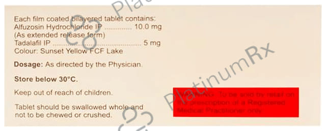 Alfusin T 10/5mg Tablet 10s