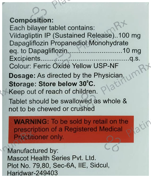Vildaray D 10/100mg Tablet 15s